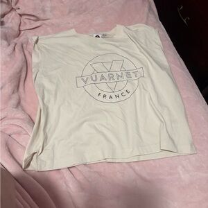 ⭐️Vuarnet Cream Logo Short Sleeve Tee